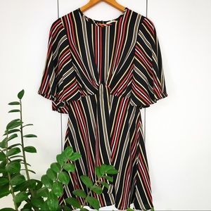NWOT Retro striped dress